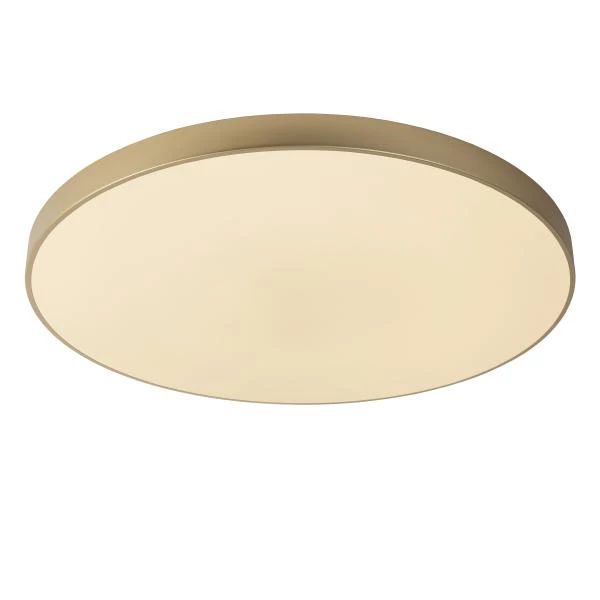 Lucide UNAR - Flush ceiling light - Ø 80 cm - LED Dim. - 1x80W 2700K - 3 StepDim - Matt Gold / Brass - detail 1